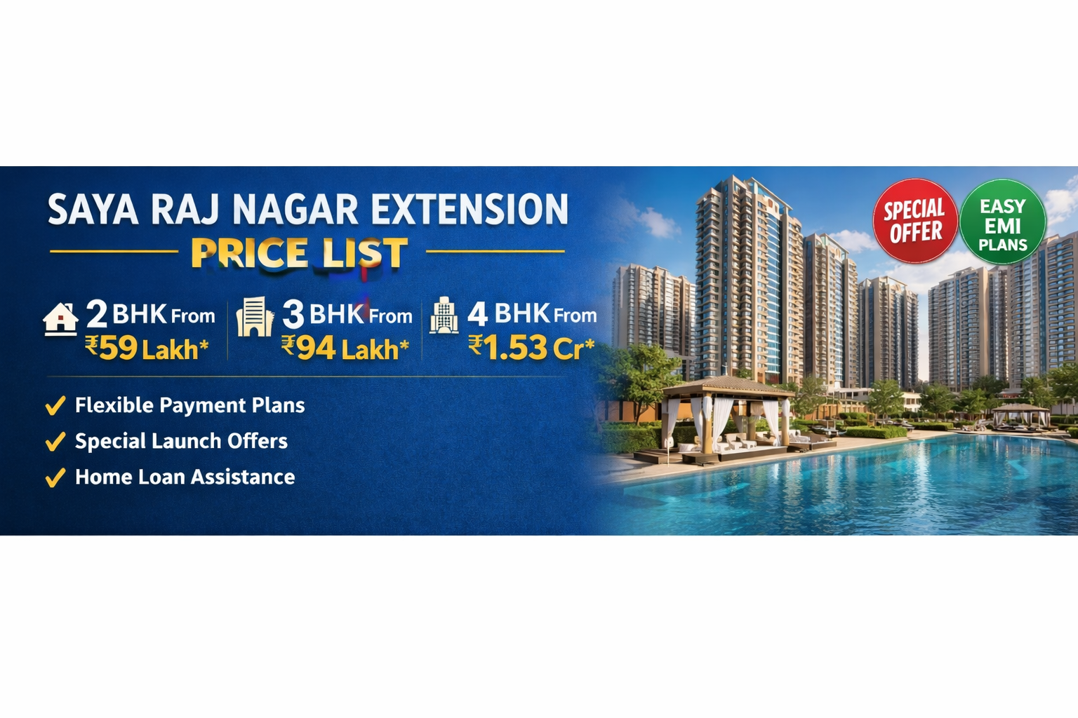 Price of Properties at Saya Raj Nagar Extension
